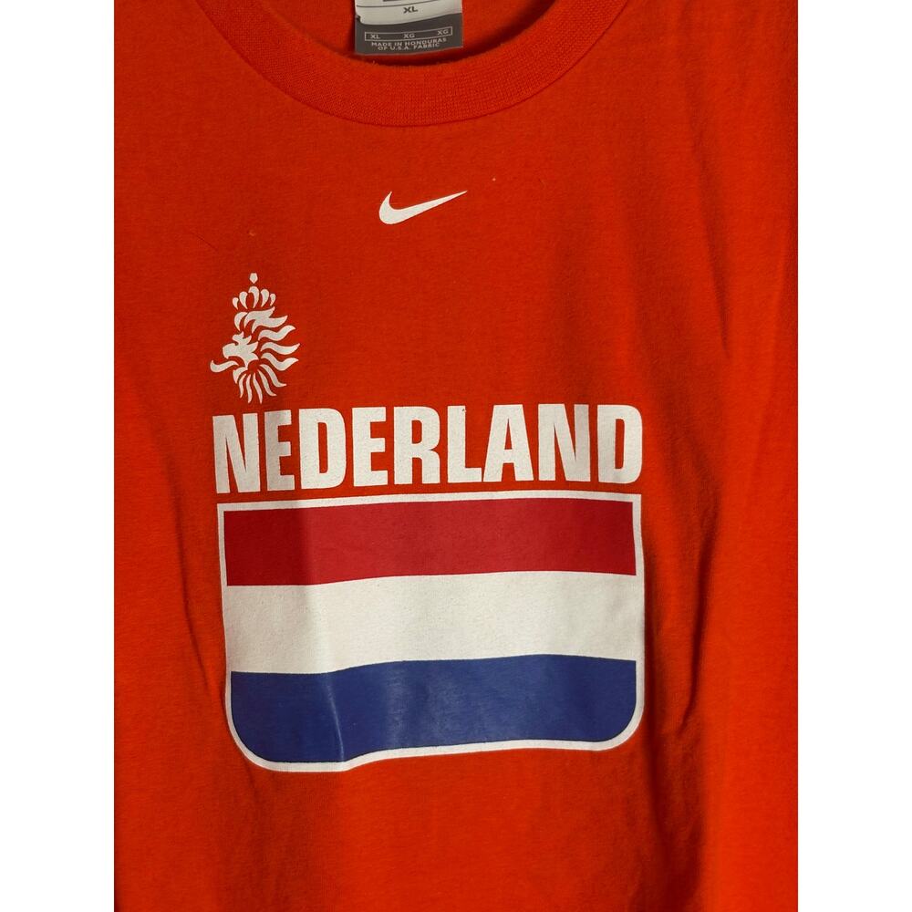 Nike Men’s Nederland Orange Red White Blue Jersey Tee